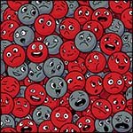 Comic style image to show closely packed ions.